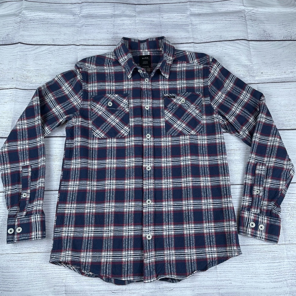 EUC RVCA Flannel Button Down Shirt / Outer Layer S